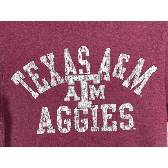 Texas A&M Mens Small Maroon Short Sleeve Shirt ATM Aggies - Picture 2 of 4